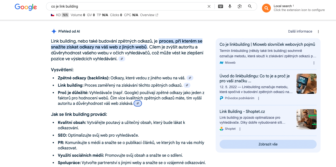 Strategie link buildingu v éře Google AI Overviews: Co se mění a jak přizpůsobit přístup
